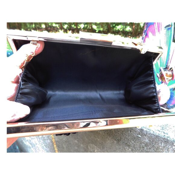 2 Beaded Floral Pretty Clutch shoulder Chain Purses Bags - Picture 8 of 8